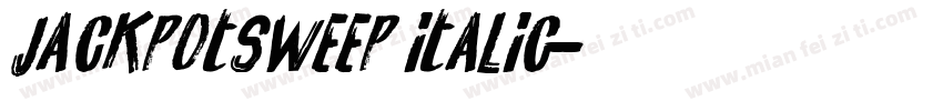 JackpotSweep Italic字体转换